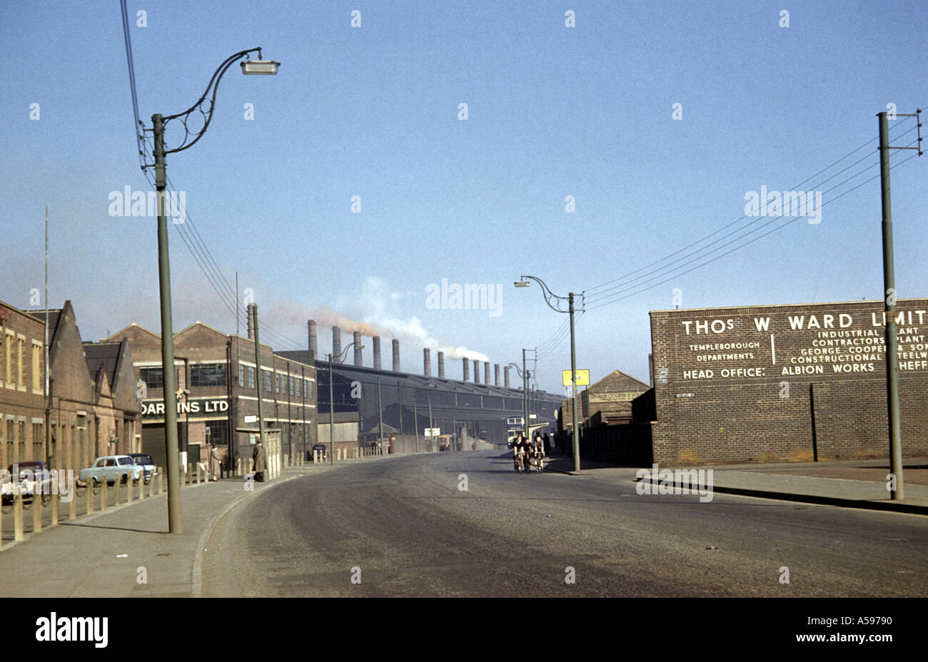 Peschi IN ACCIAIO E OPERE TOZER ROTHERHAM South Yorkshire 1961 Foto Stock