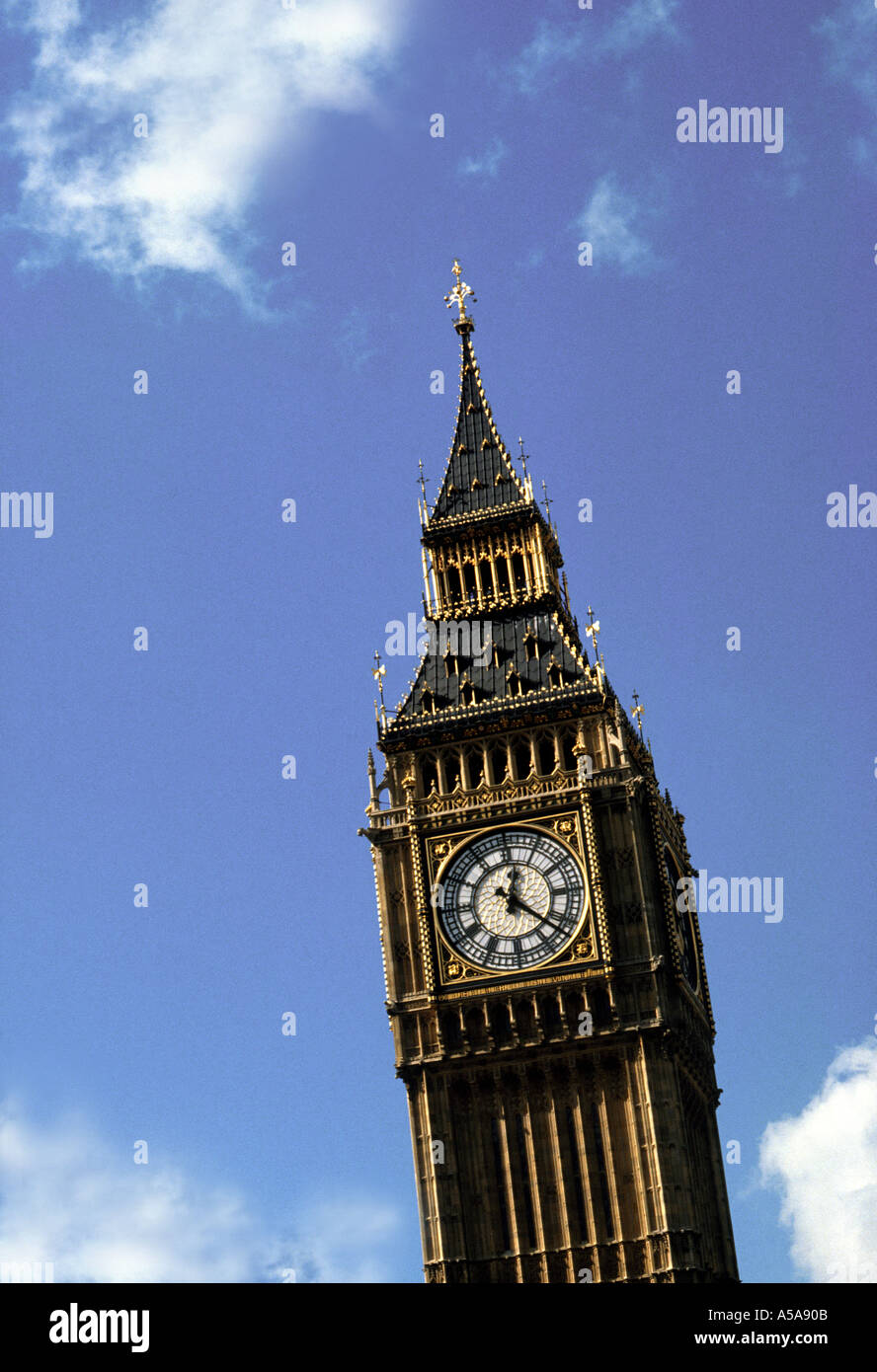 Big Ben Case del Parlamento Londra Inghilterra Europa Foto Stock
