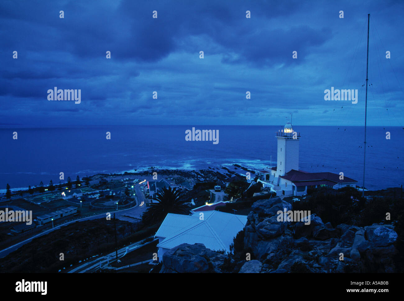 Mossel Bay Lighthouse, Garden Route, Provincia del Capo, in Sud Africa Foto Stock