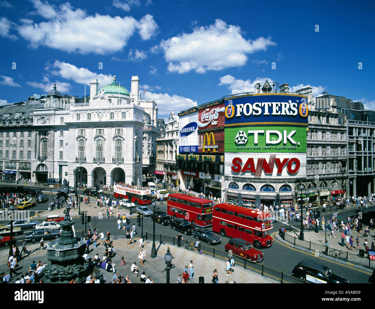 Piccadilly Circus a Londra, Inghilterra Foto Stock