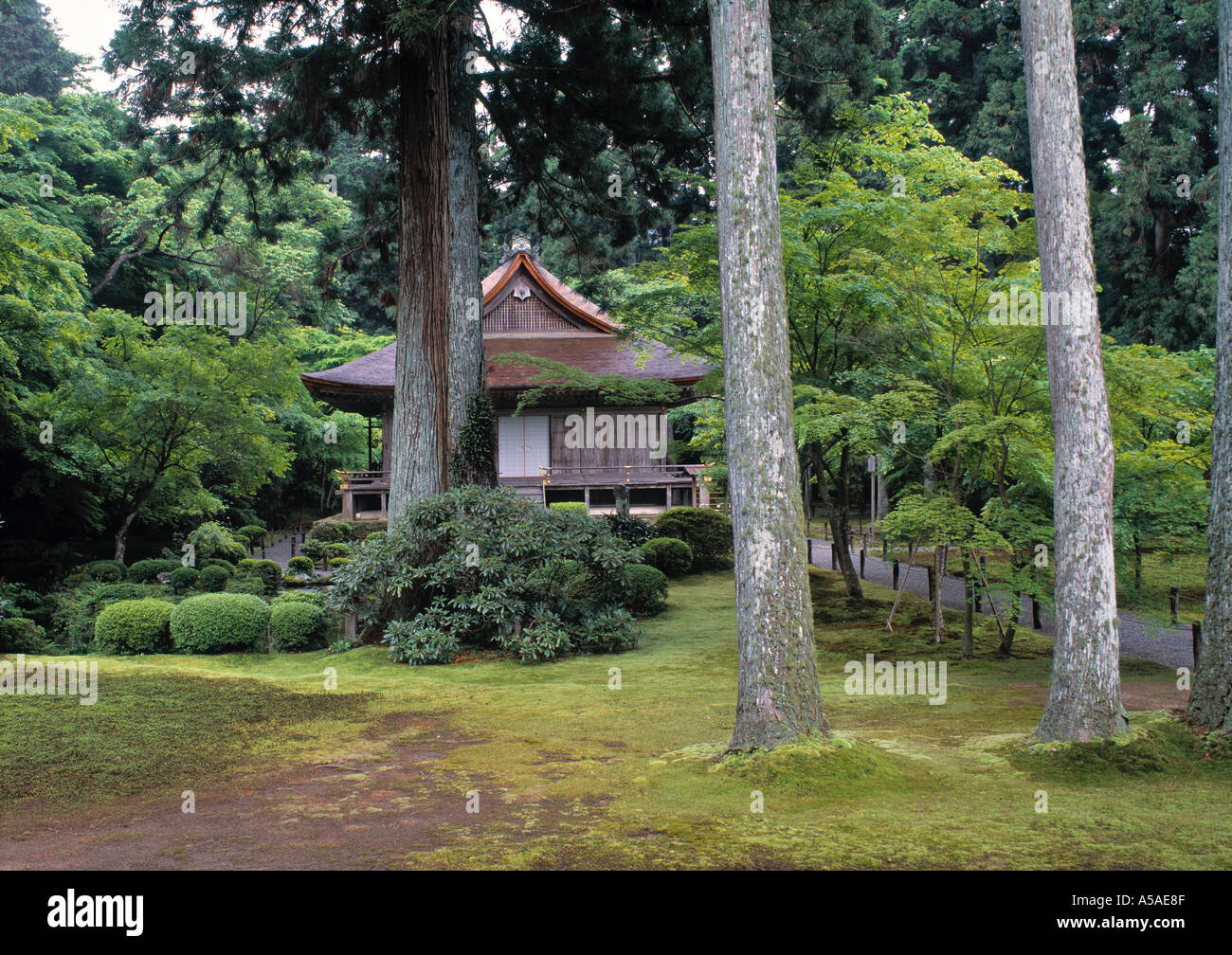 Yusei-en giardino, Sanzen-nel tempio, Ohara, Kyoto, Giappone Foto Stock