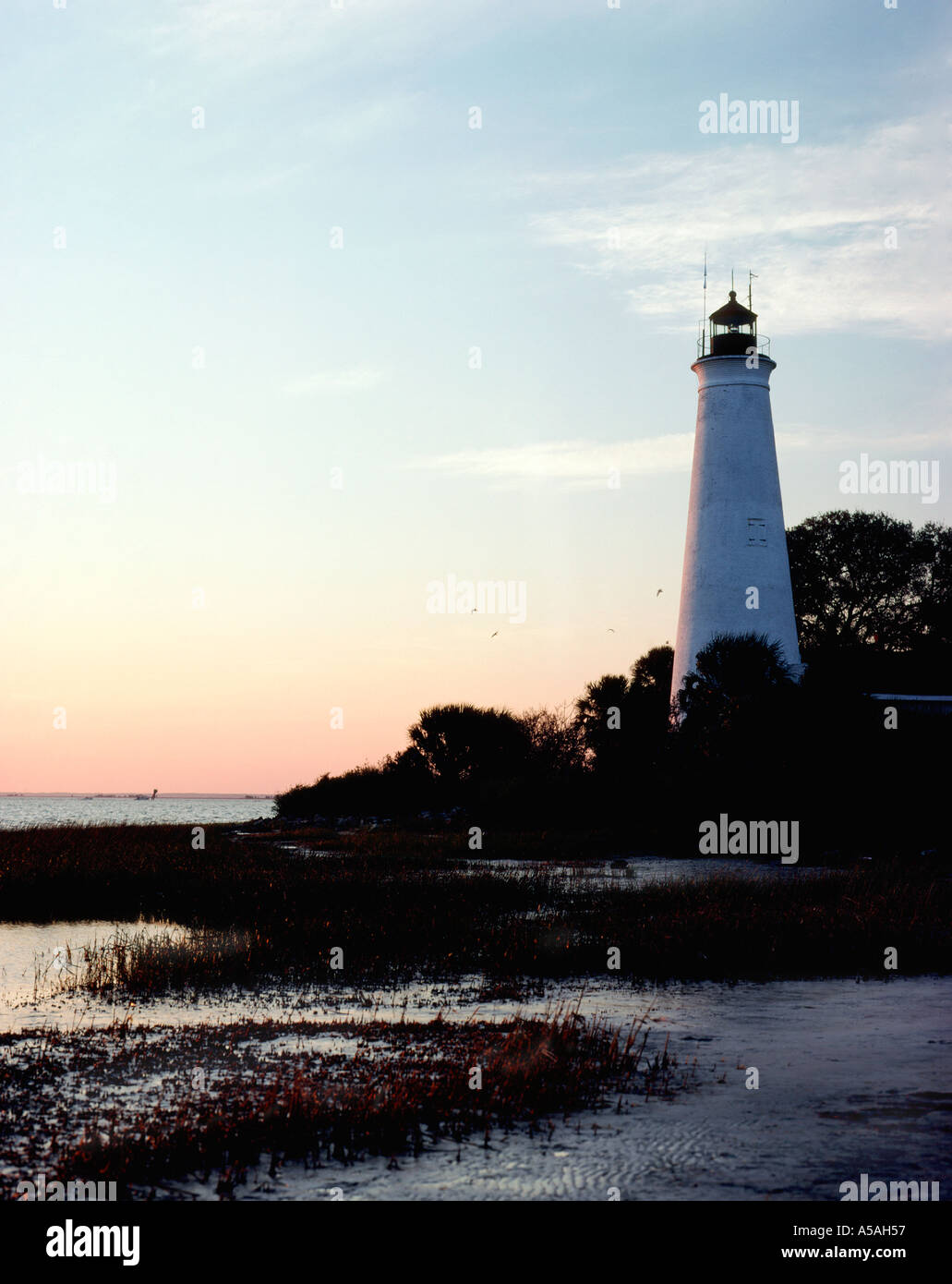 St Marks National Wildlife Refuge faro Foto Stock