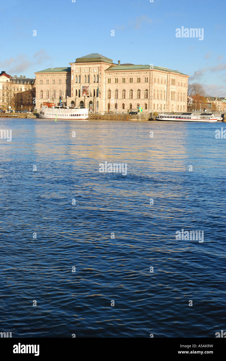 Il Museo Nazionale delle Belle Arti di Stoccolma in Svezia è magnificamente situato dal Mar Baltico Foto Stock