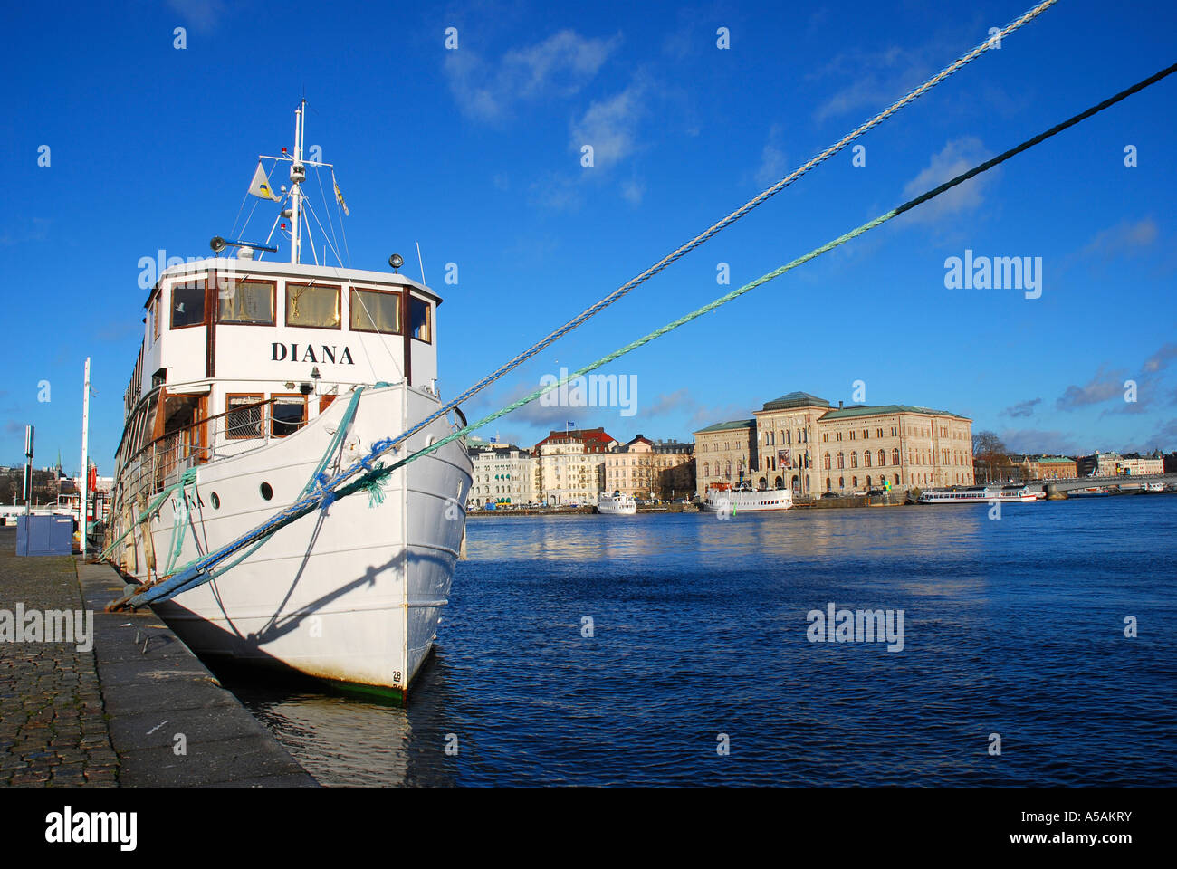 Il Museo Nazionale delle Belle Arti di Stoccolma in Svezia è magnificamente situato dal Mar Baltico Foto Stock