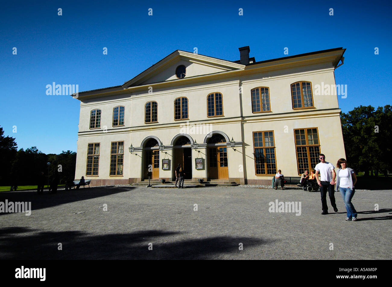 Il patrimonio mondiale dell'Unesco il Teatro di Corte di Drottningholm Palace risale al 1766 ed è tuttora ancora in condizione originale Foto Stock
