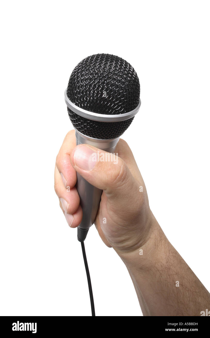 Parlare in pubblico Foto Stock