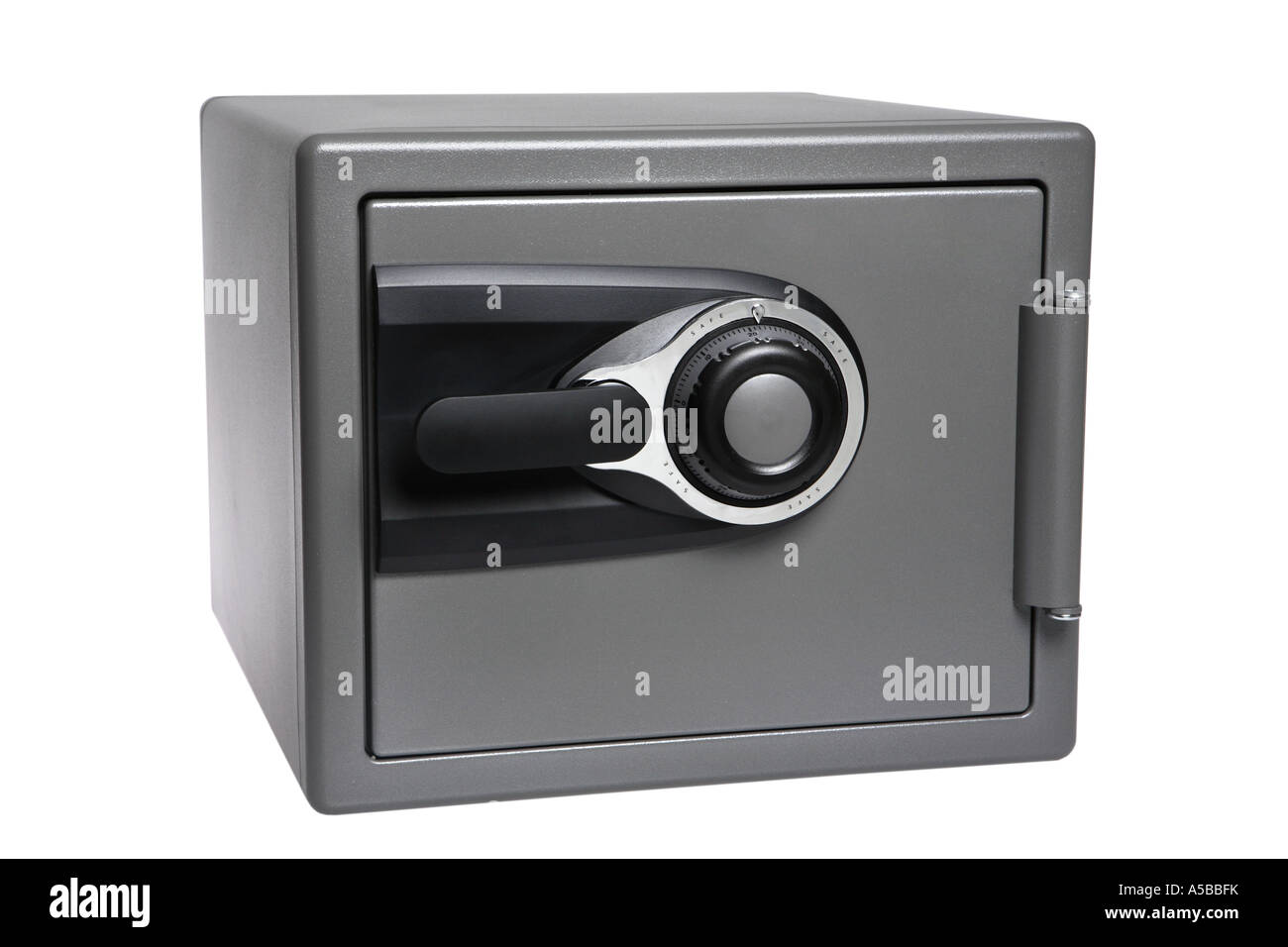 Combinazione di sicurezza antincendio ritagliata su sfondo bianco Foto Stock