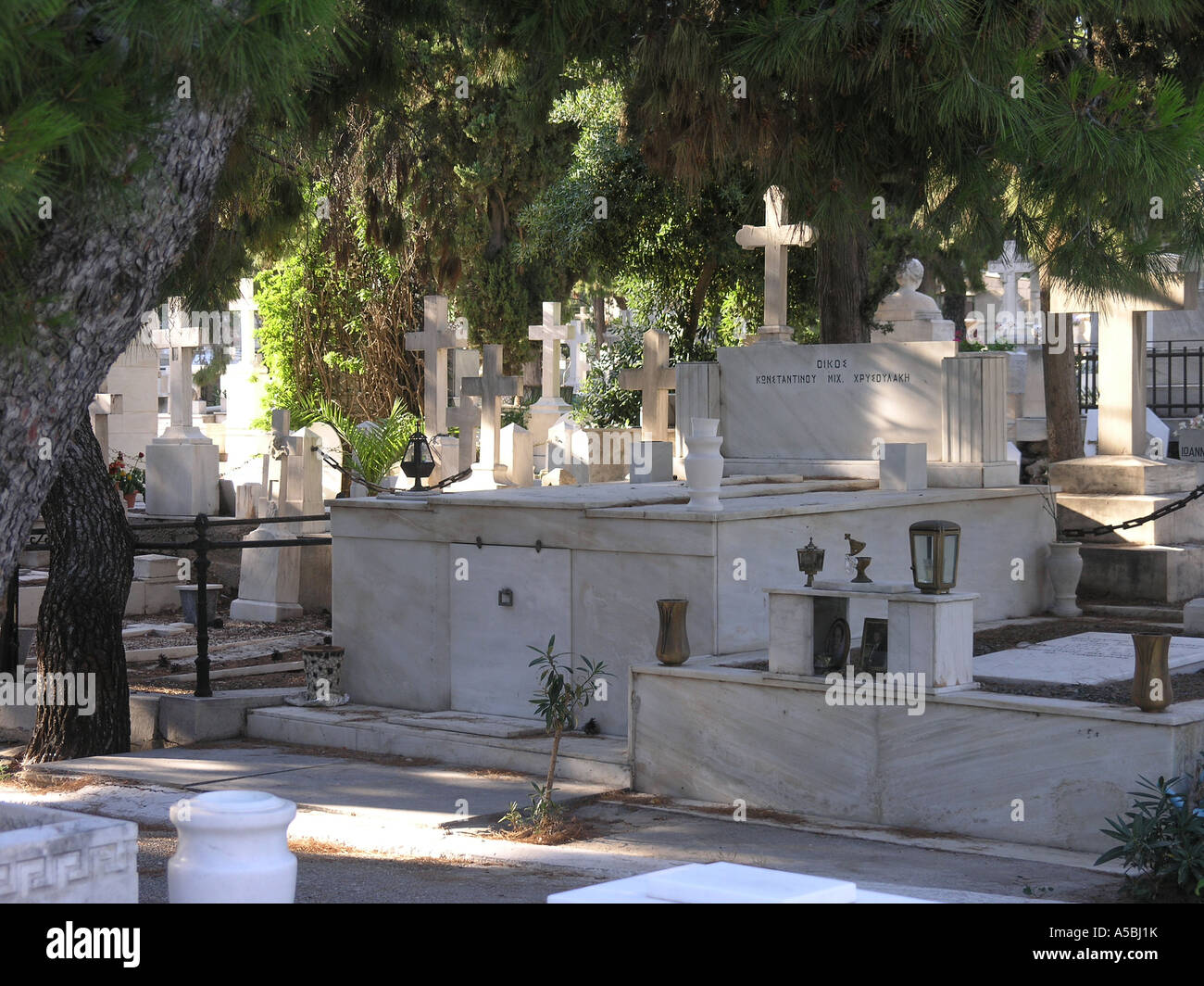 Primo cimitero di Atene Foto Stock