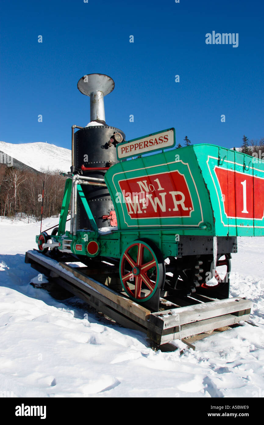 Mount Washington Cog Railway di Bretton Woods nel New Hampshire Foto Stock