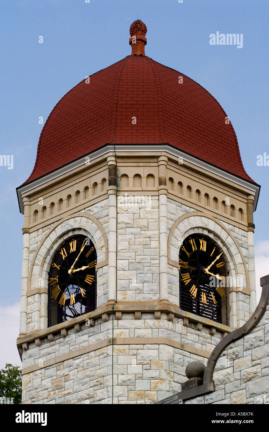 Torre dell orologio al Williams College Williamstown MA USA Foto Stock