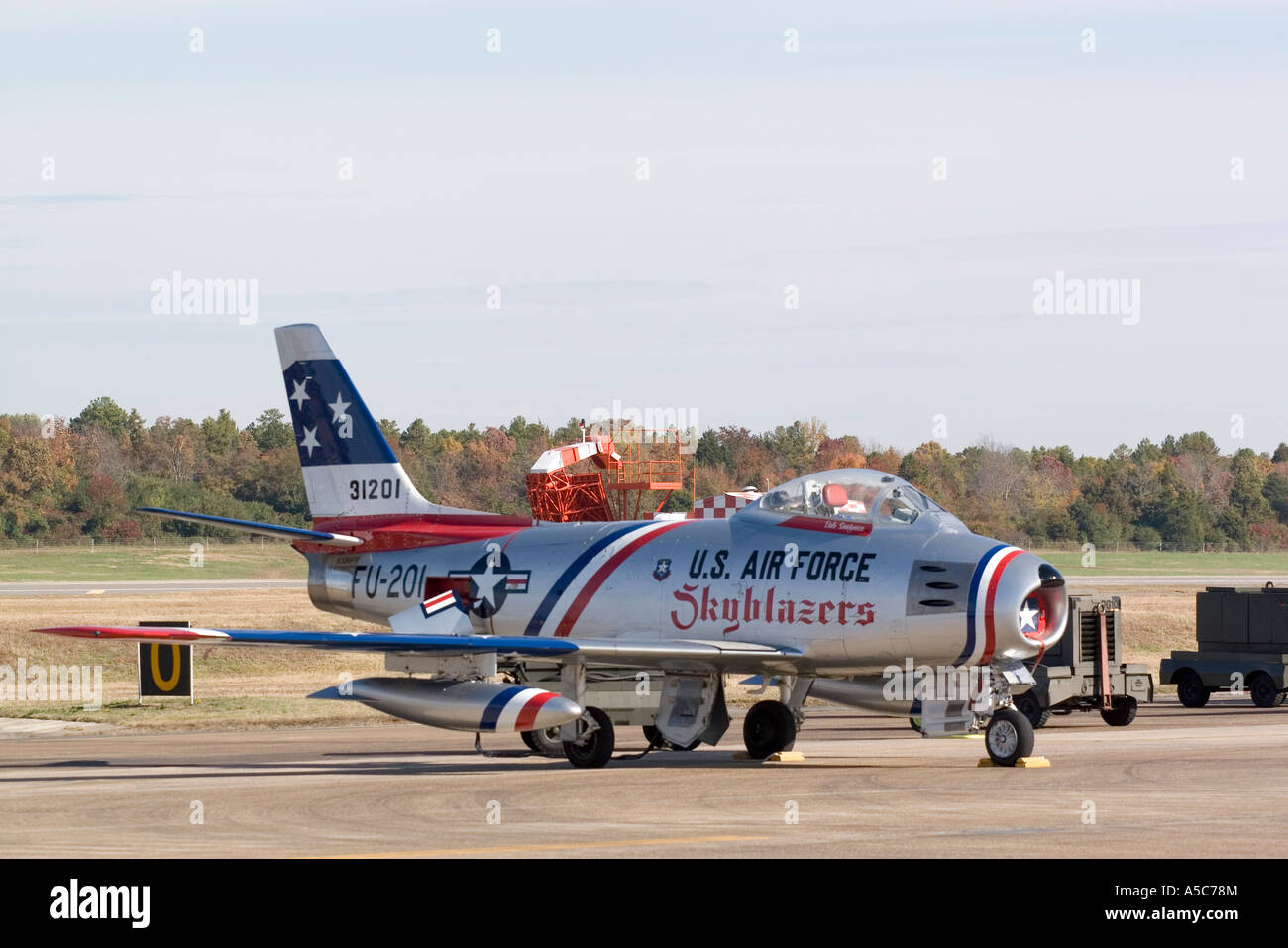 North American F-86 Sabre fighter Foto Stock
