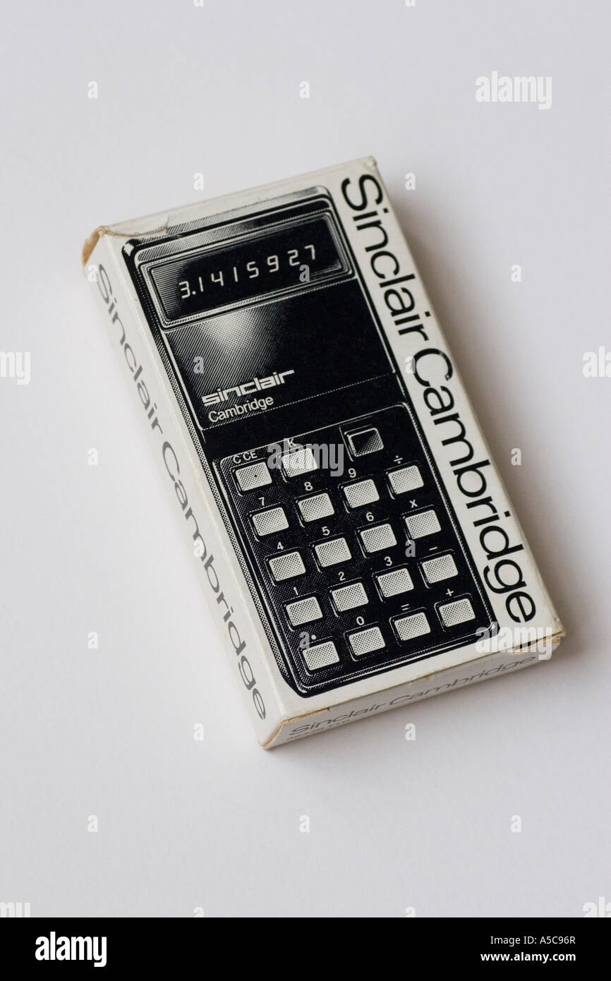 Vintage Sinclair Cambridge casella calcolatrice Foto Stock