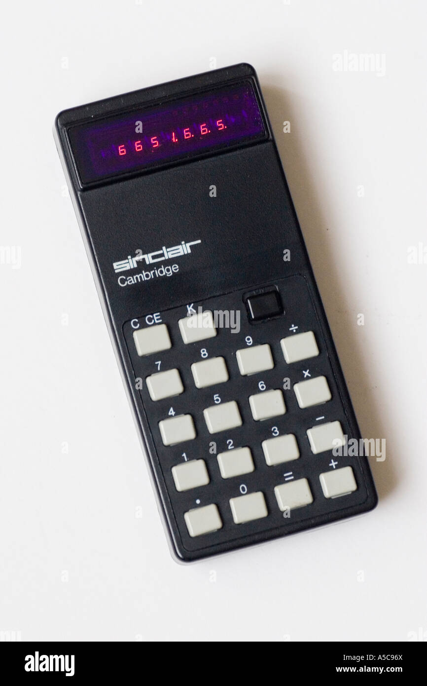 Vintage Sinclair Cambridge calcolatrice Foto Stock