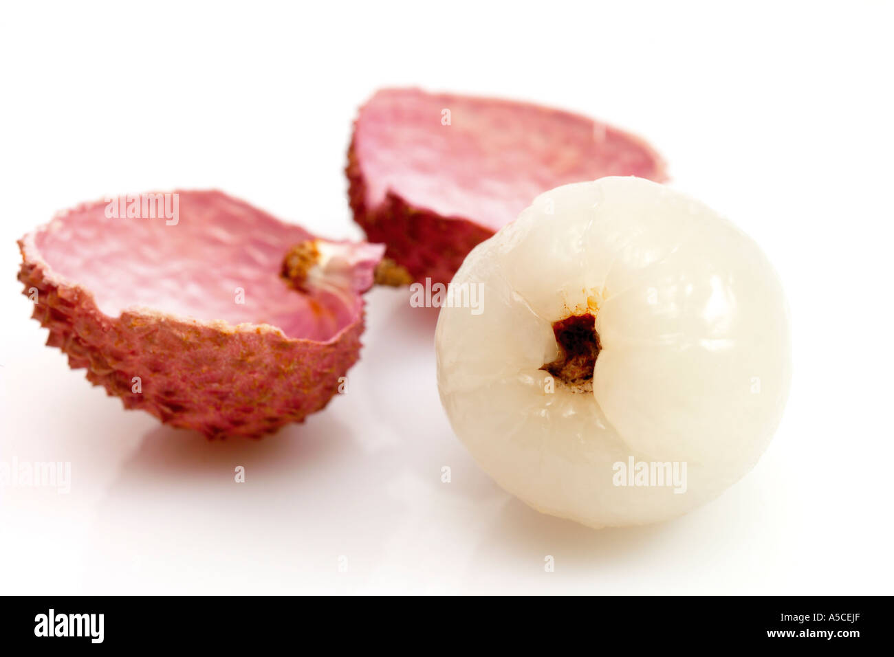 Il Lychee, la frutta esotica Foto Stock