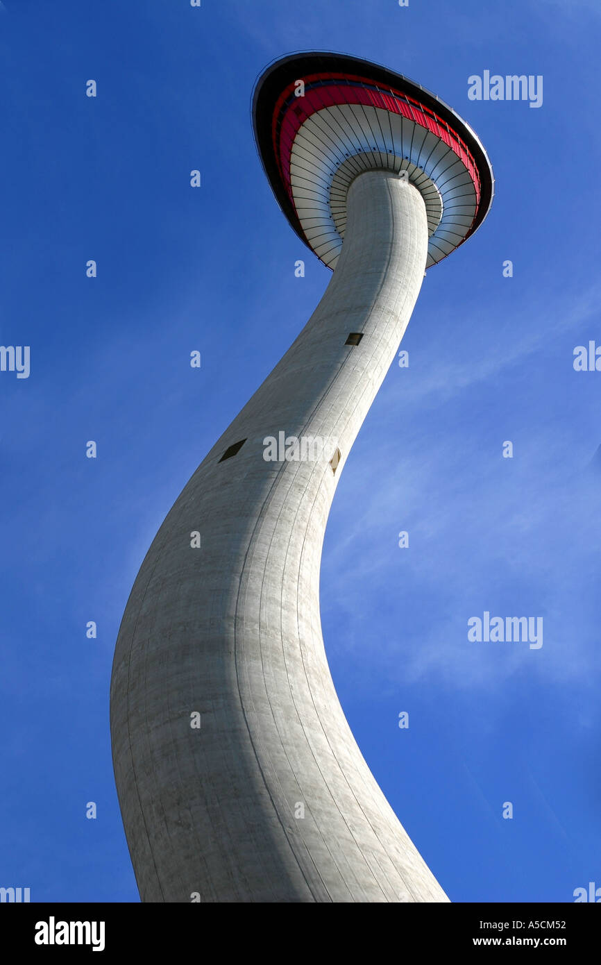 Città di Calgary Calgary Tower Alberta Canada Foto Stock