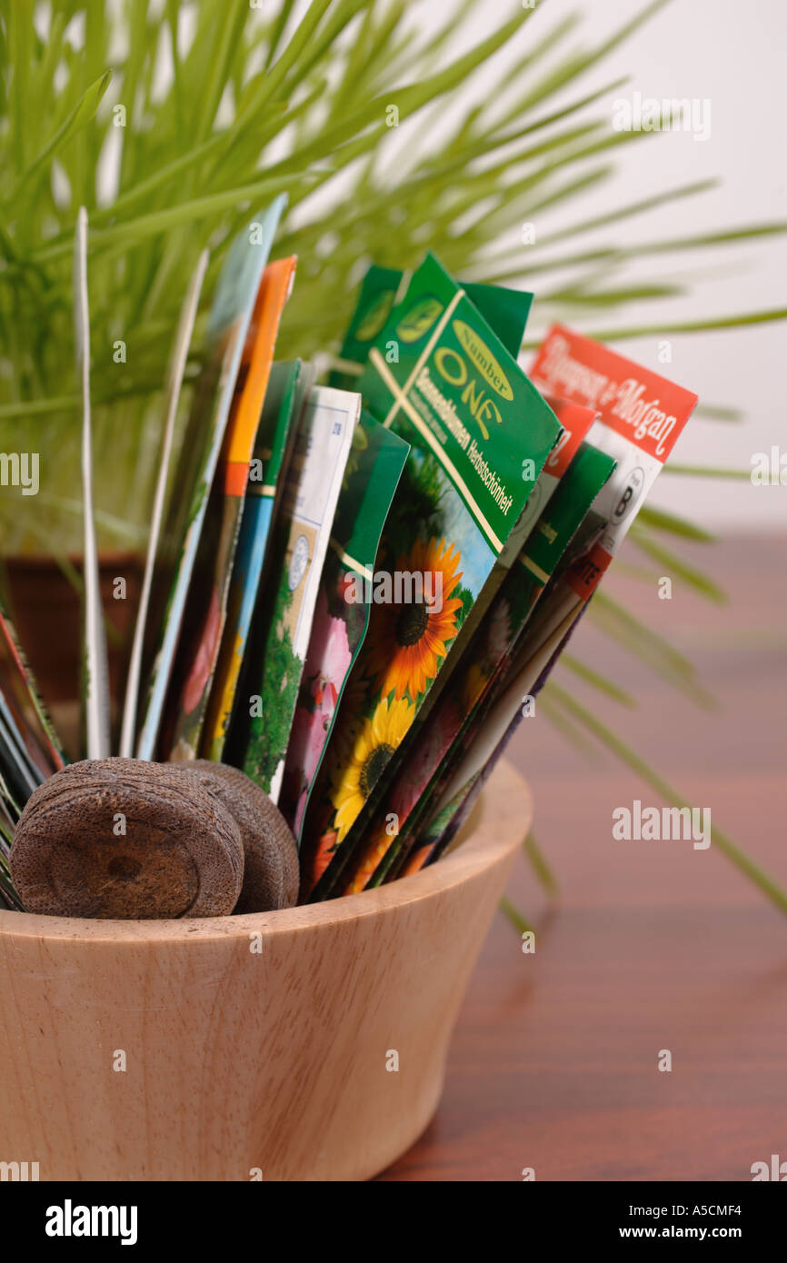 Semi e premuto il suolo di incapsulazione Foto Stock