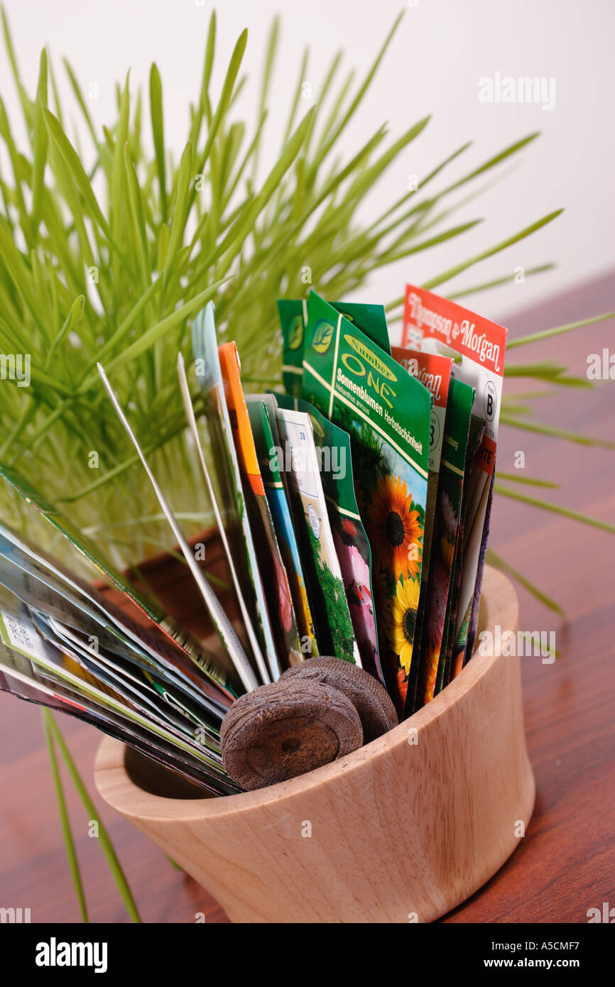 Semi e premuto il suolo di incapsulazione Foto Stock