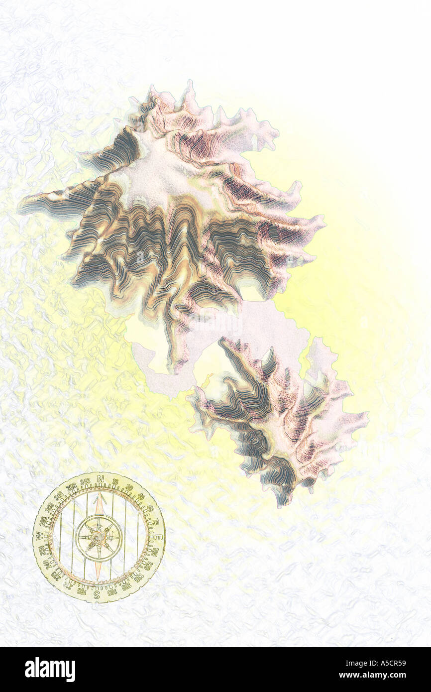 Mappa di isola Foto Stock