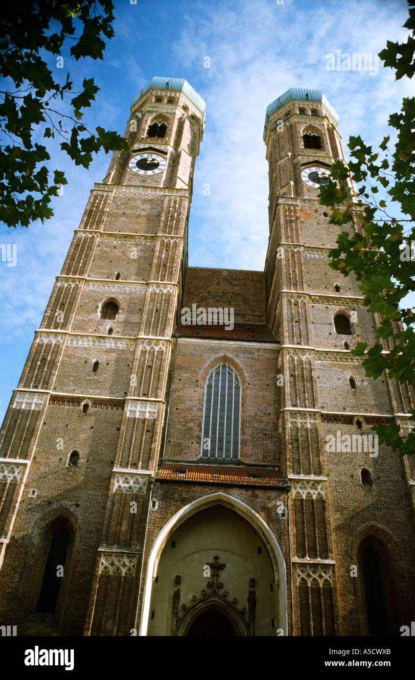 La Frauenkirche di Monaco di Baviera, Germania Foto Stock