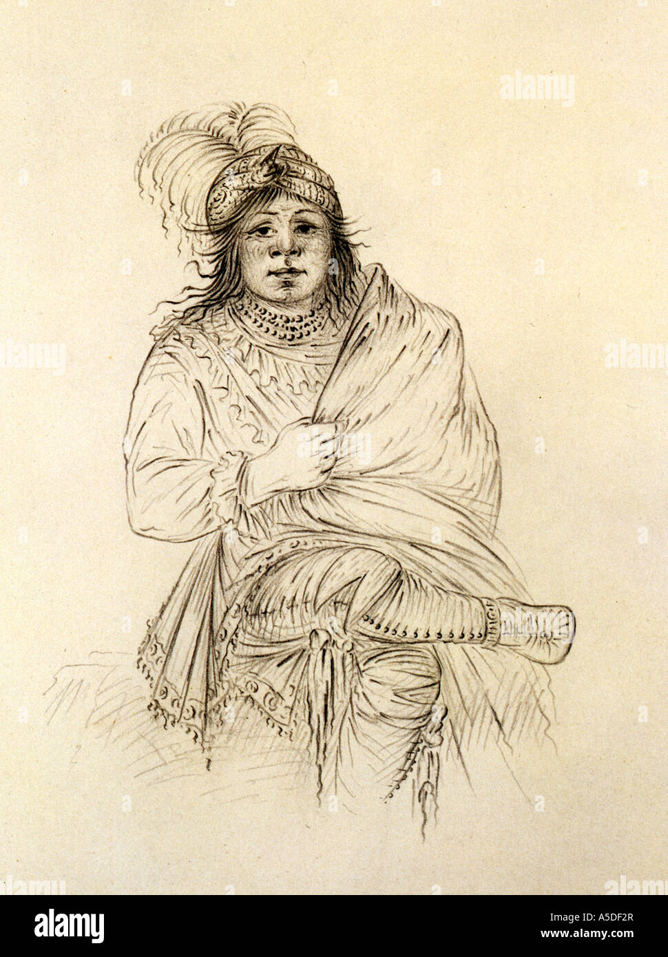 Yee come Lo Gee Cloud Ritratto di American Indiani Seminole ca 1859 Foto Stock