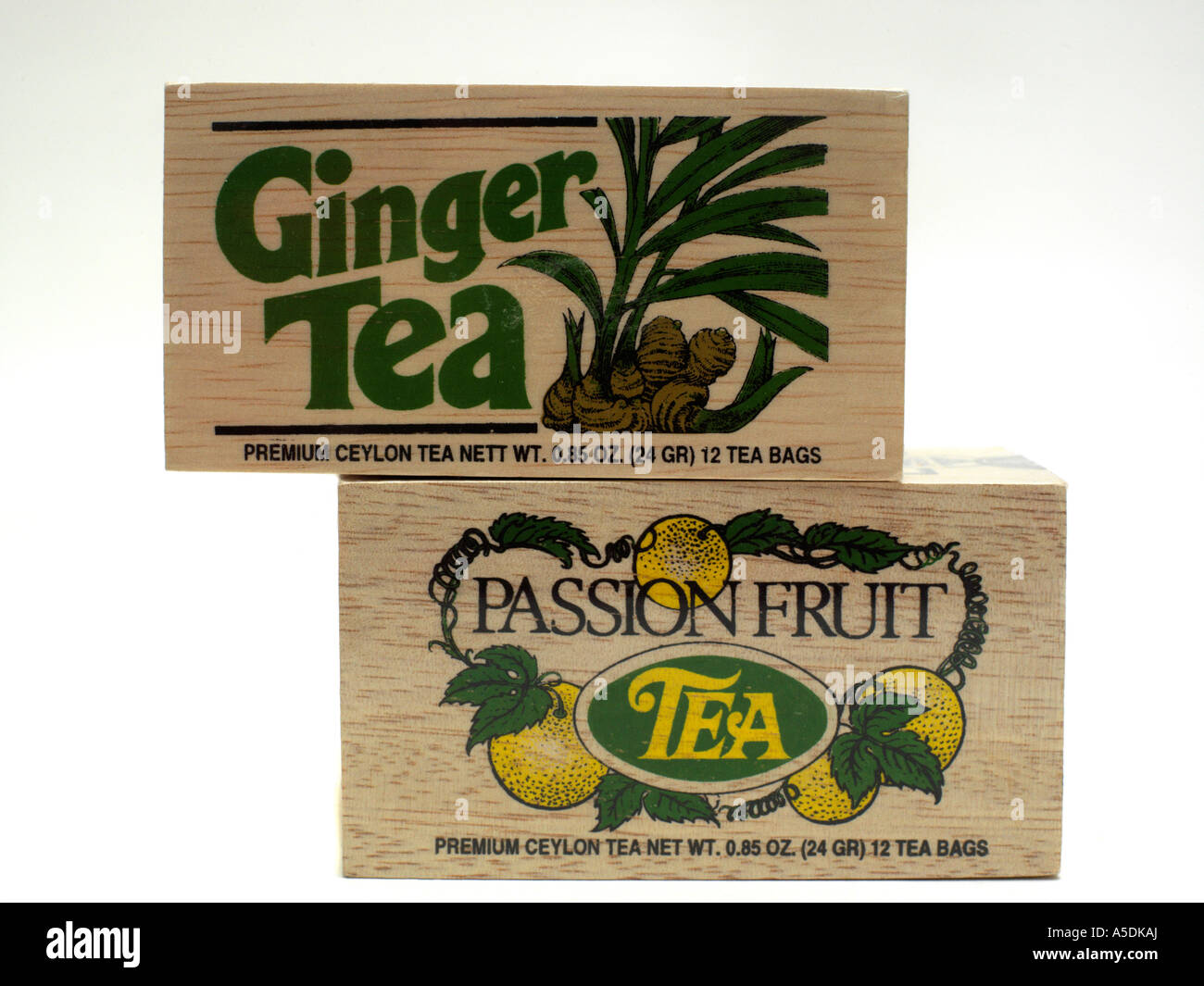 Tè di Ceylon Ginger & tè alla frutta Foto Stock