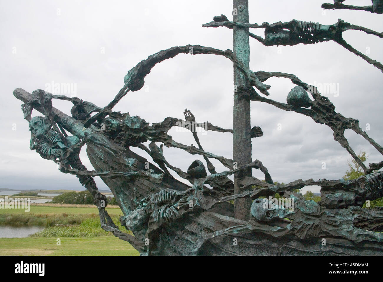 La carestia irlandese memoriale della contea di Mayo, Irlanda Foto Stock