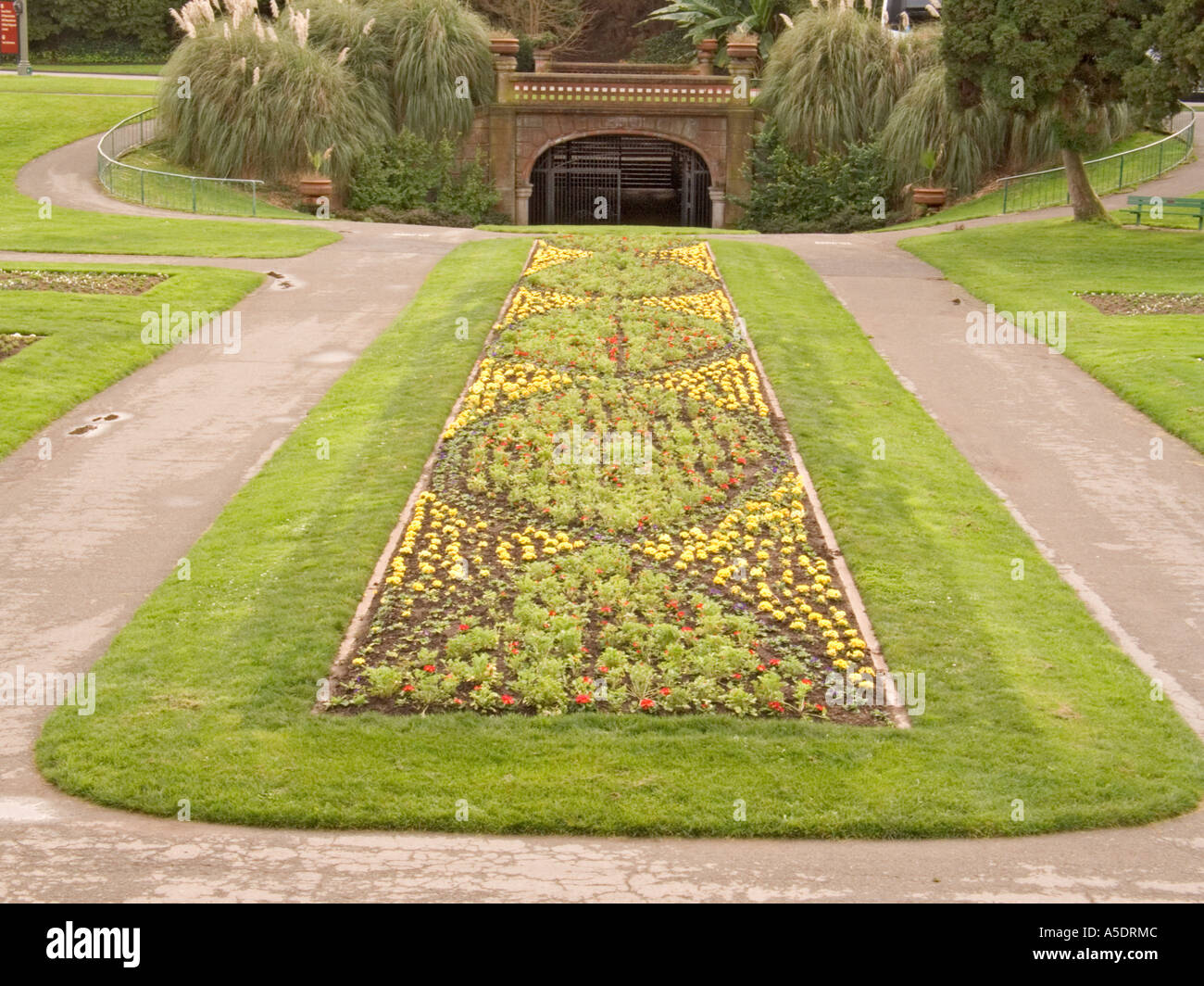 Il giardino formale nel Golden Gate Park di San Francisco Foto Stock