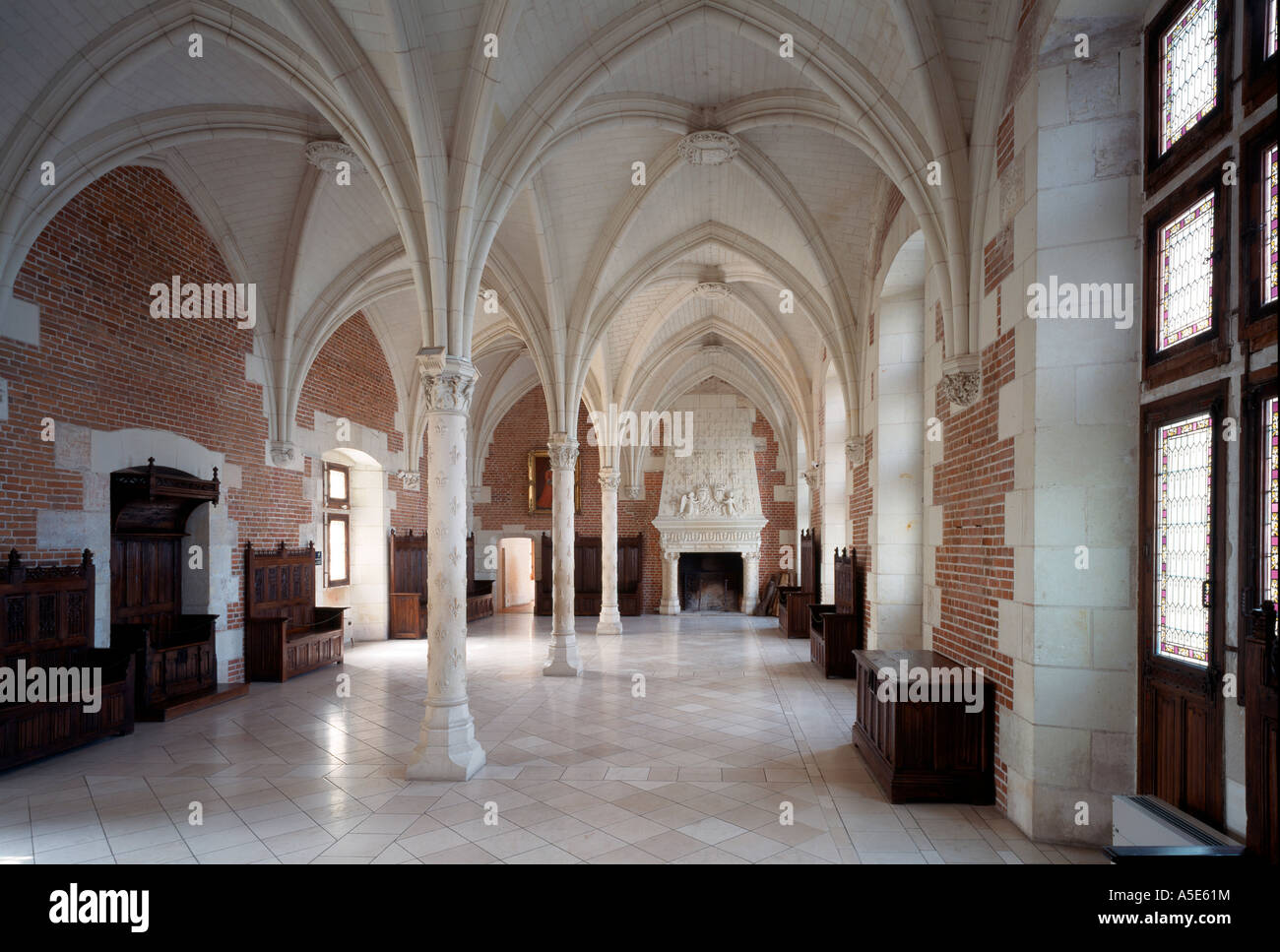 Amboise, Schloß, La Salle du Conseil Foto Stock