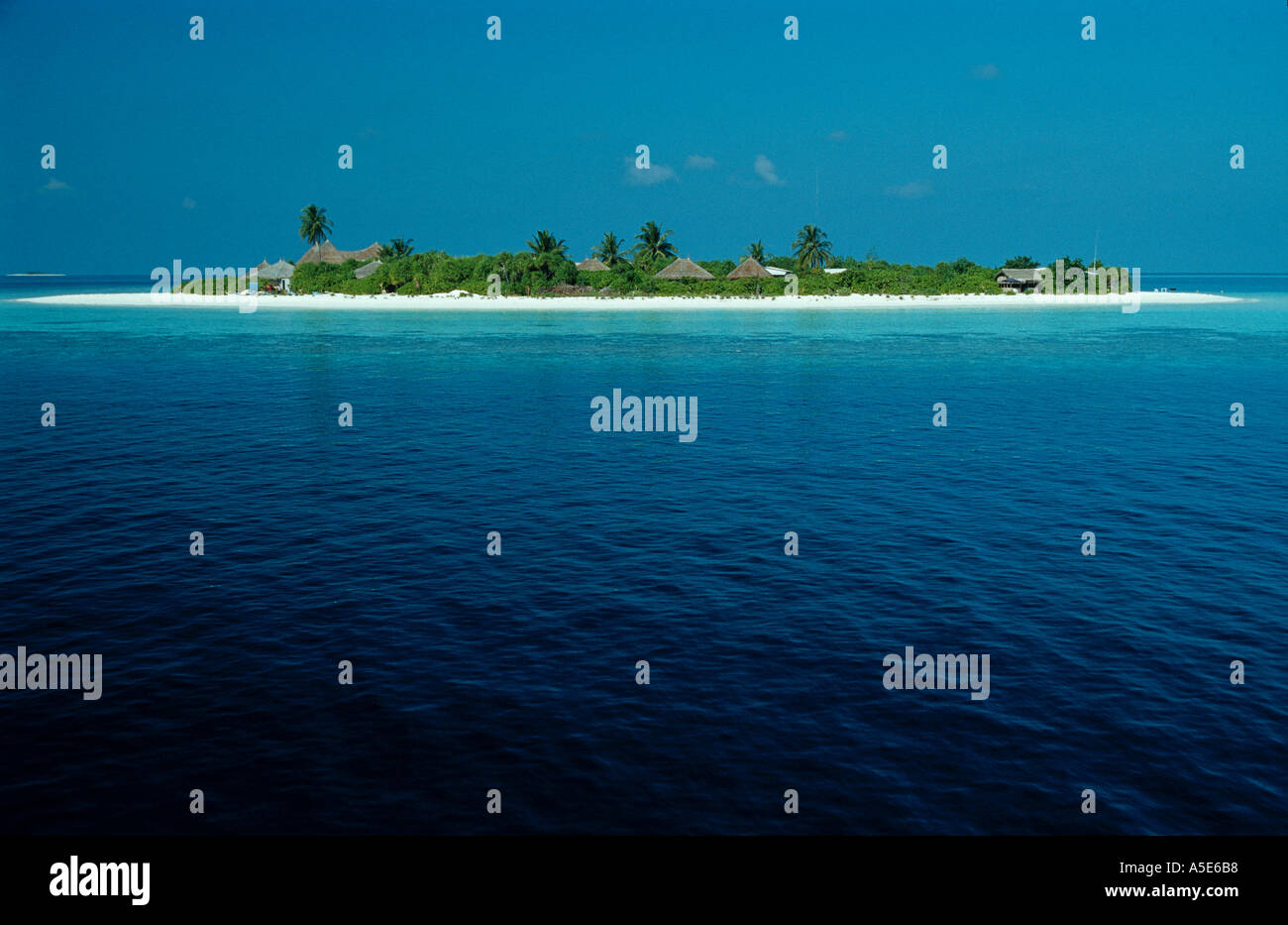 Isola dei Maldives Foto Stock