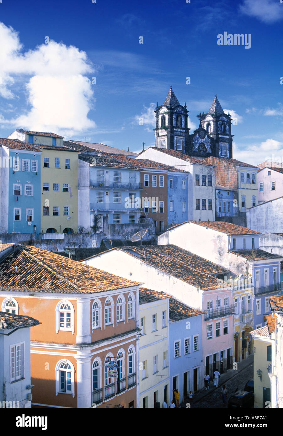 Salvador città coloniale del Brasile Foto Stock