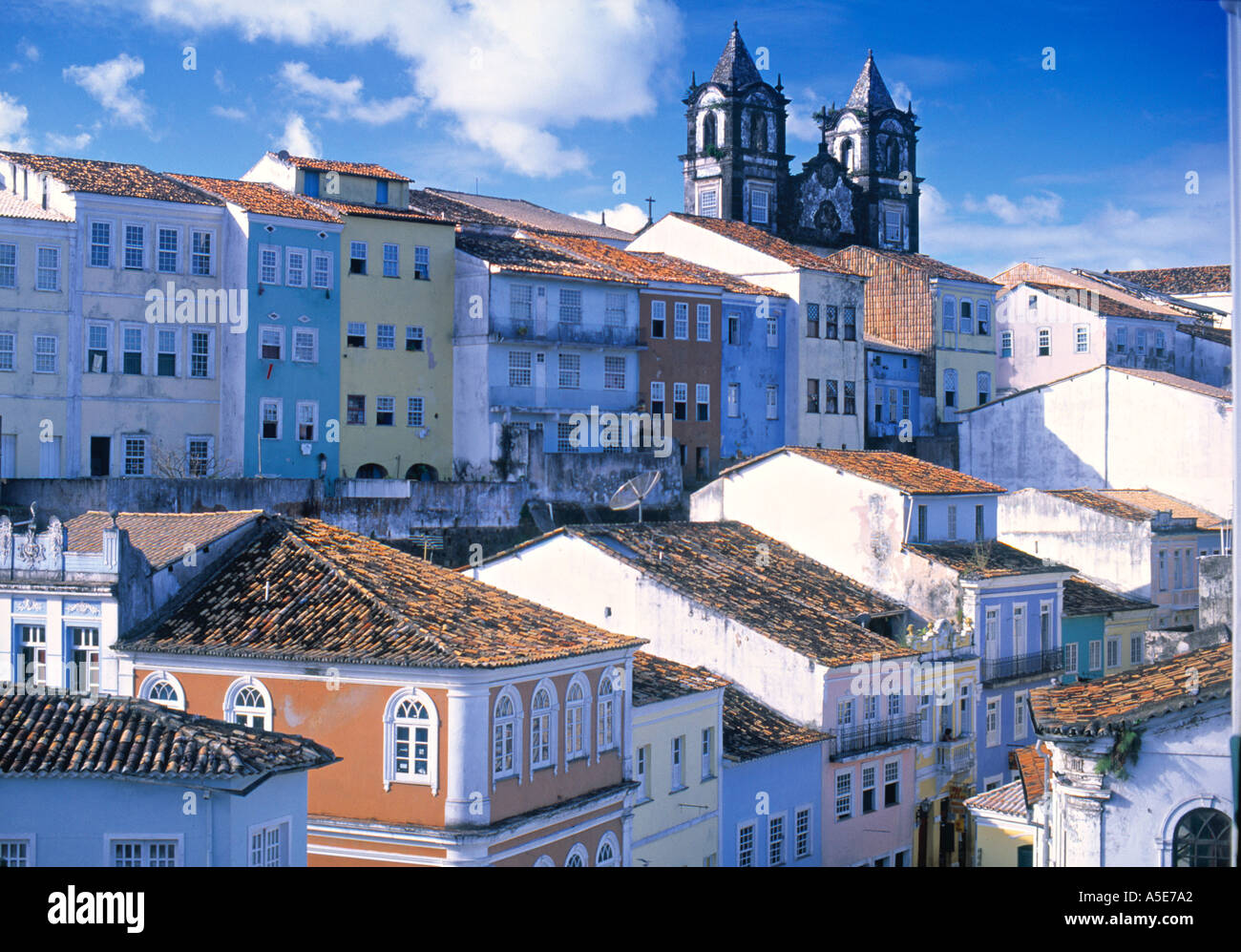 Salvador città coloniale del Brasile Foto Stock