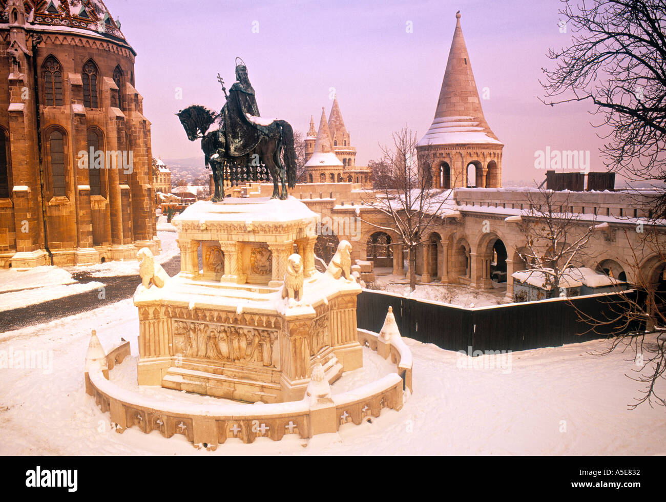 Fishermans Bastion Budapest Ungheria Foto Stock