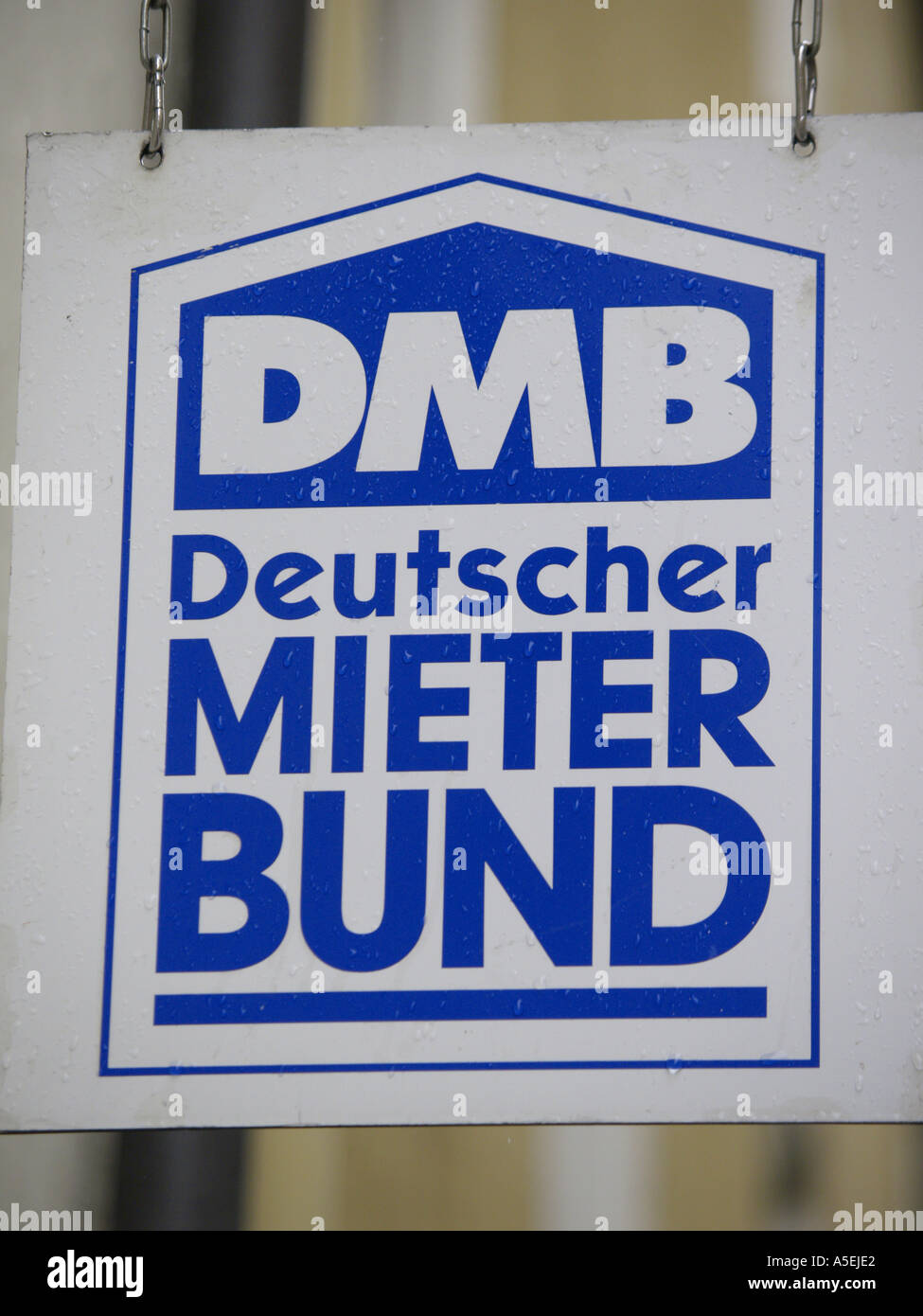 Segno DMB tedesco Associazione inquilini Foto Stock