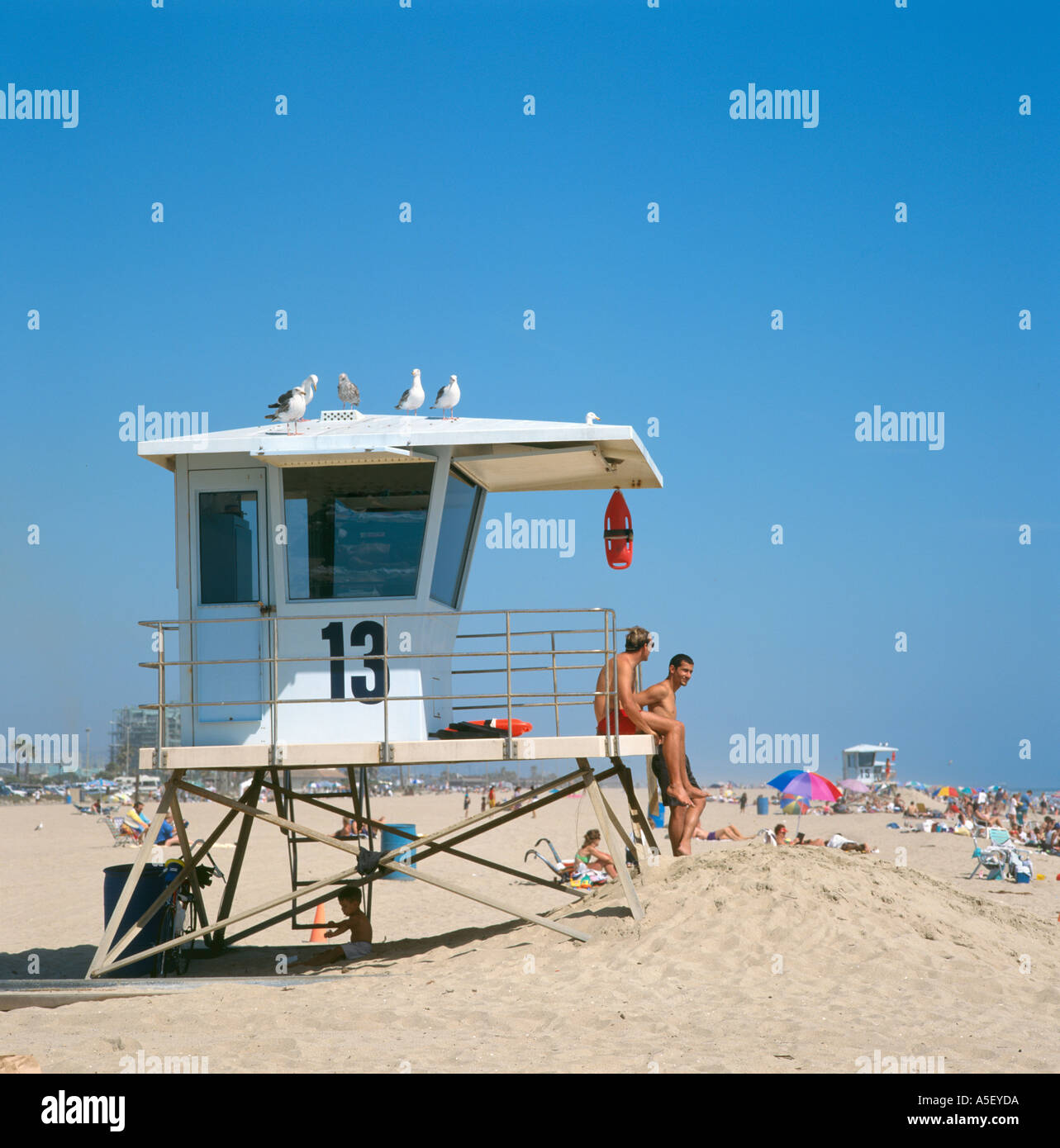 Huntington Beach, vicino a Los Angeles, Orange County, California, Stati Uniti d'America Foto Stock