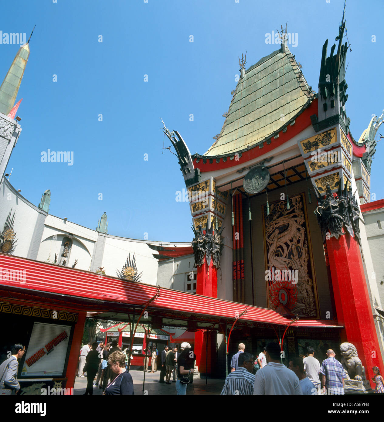 Grauman's Chinese Theater (ora la leva TCL Teatro Cinese), Hollywood, Los Angeles, California, Stati Uniti d'America Foto Stock