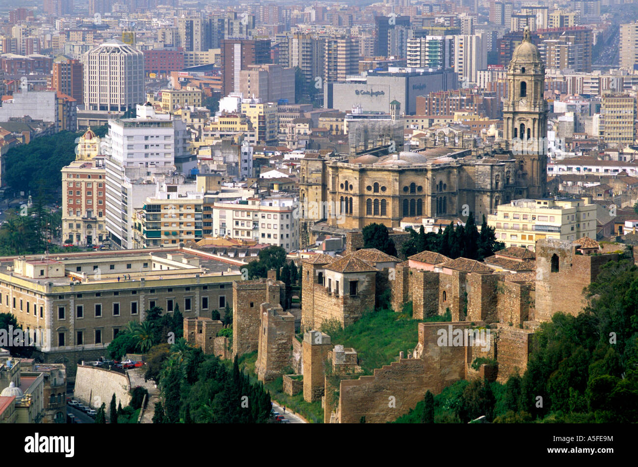 La Alcazaba fortezza a Malaga Spagna Foto Stock