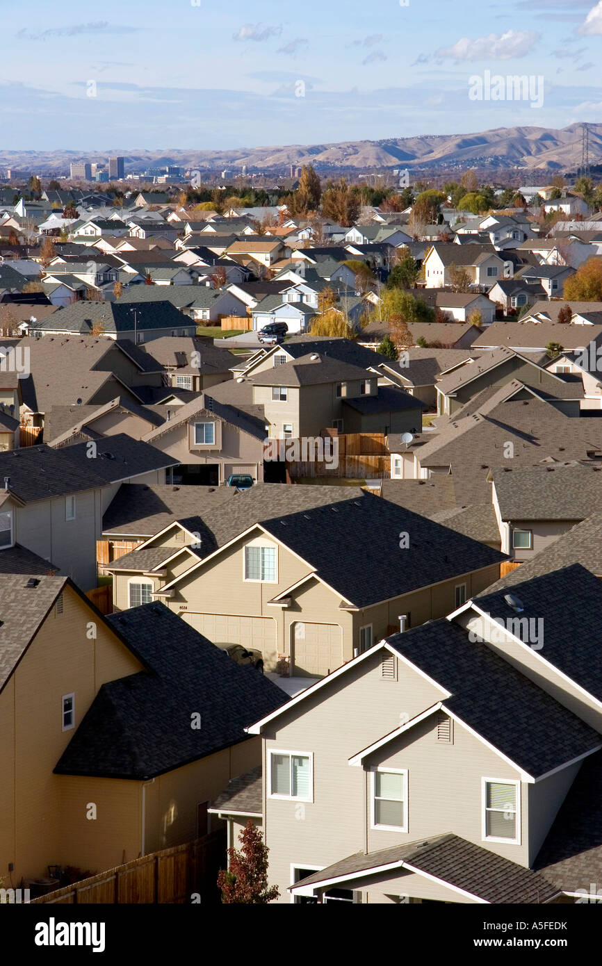 Abitazioni sviluppi contribuiscono alla proliferazione urbana a Boise Idaho Foto Stock