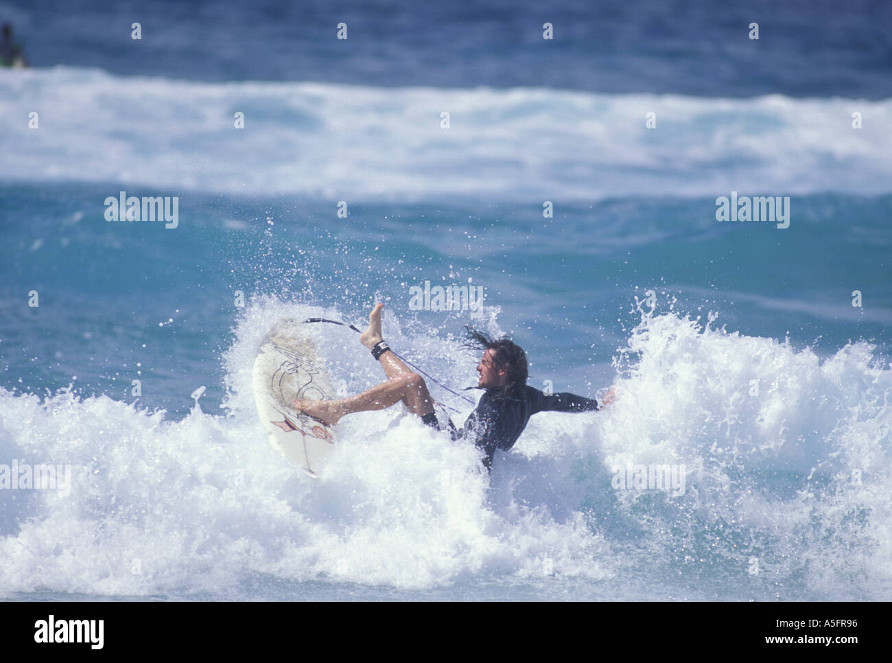 Australia Nuovo Galles del sud di Surfers ride 1 5 interruttori del misuratore su OFF Bondi Beach a Sydney Foto Stock