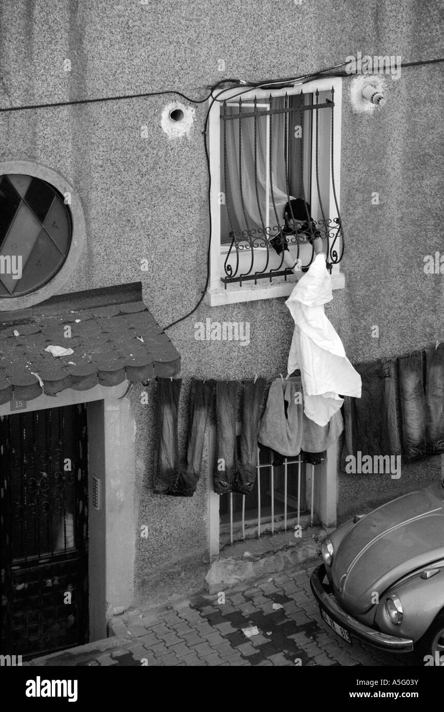 Scena di strada in Beyoglu, Istanbul, Turchia Foto Stock