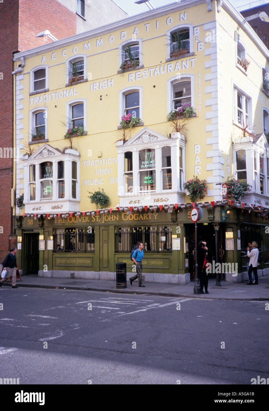 Oliver St John Gogarty pub St della flotta di Temple Bar a Dublino Foto Stock