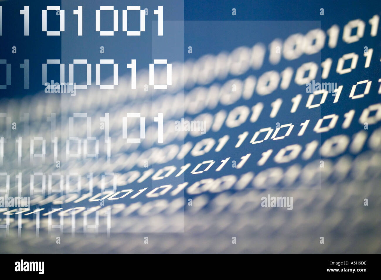 Computer i numeri di codice Foto Stock