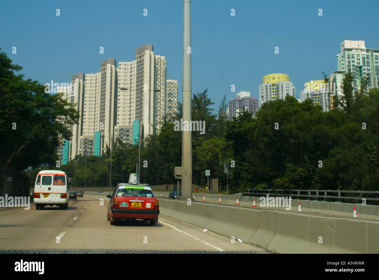 Asia Cina Hong Kong Kowloon Station wagon alloggiamento Lei Yue Mun 2006 Foto Stock