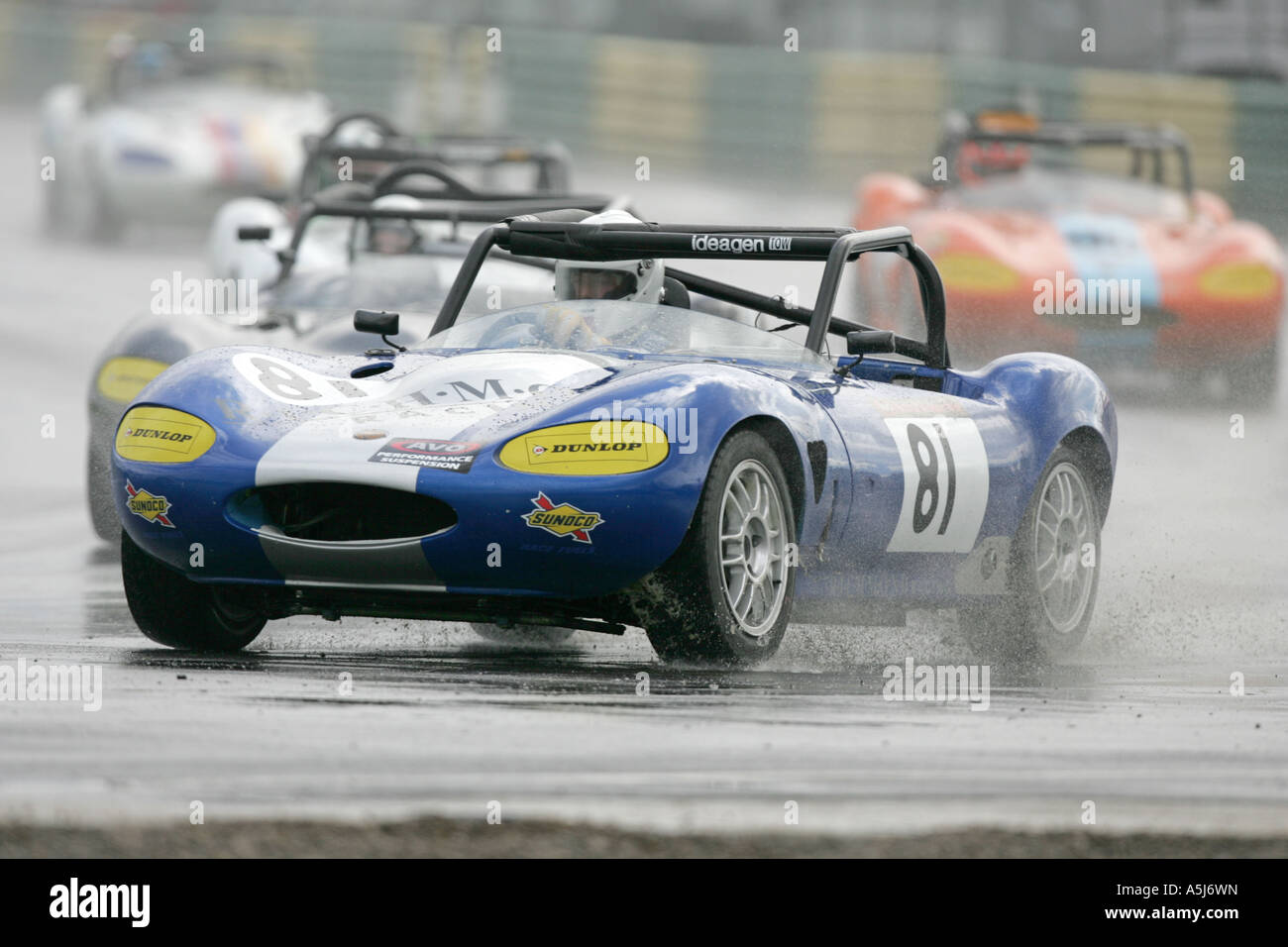 Bagnare a Croft racing circuito! Foto Stock