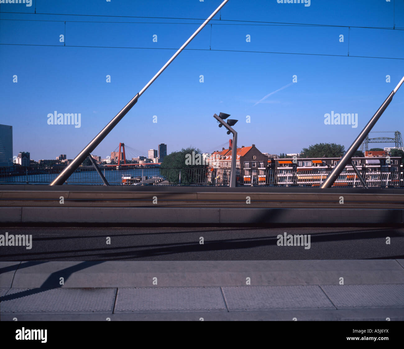 Ponte di Erasmus Rotterdam Olanda Foto Stock