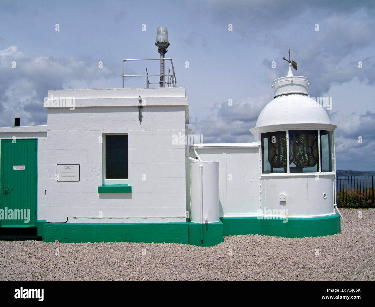 Berry Head Lighthouse, Brixham, Devon, Inghilterra, Regno Unito Foto Stock