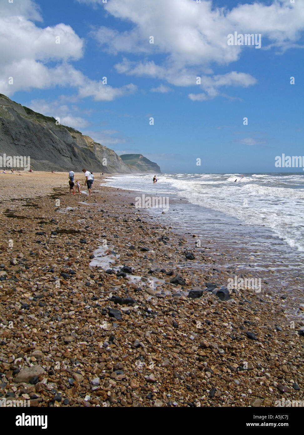 Charmouth beach, Dorset, England, Regno Unito Foto Stock