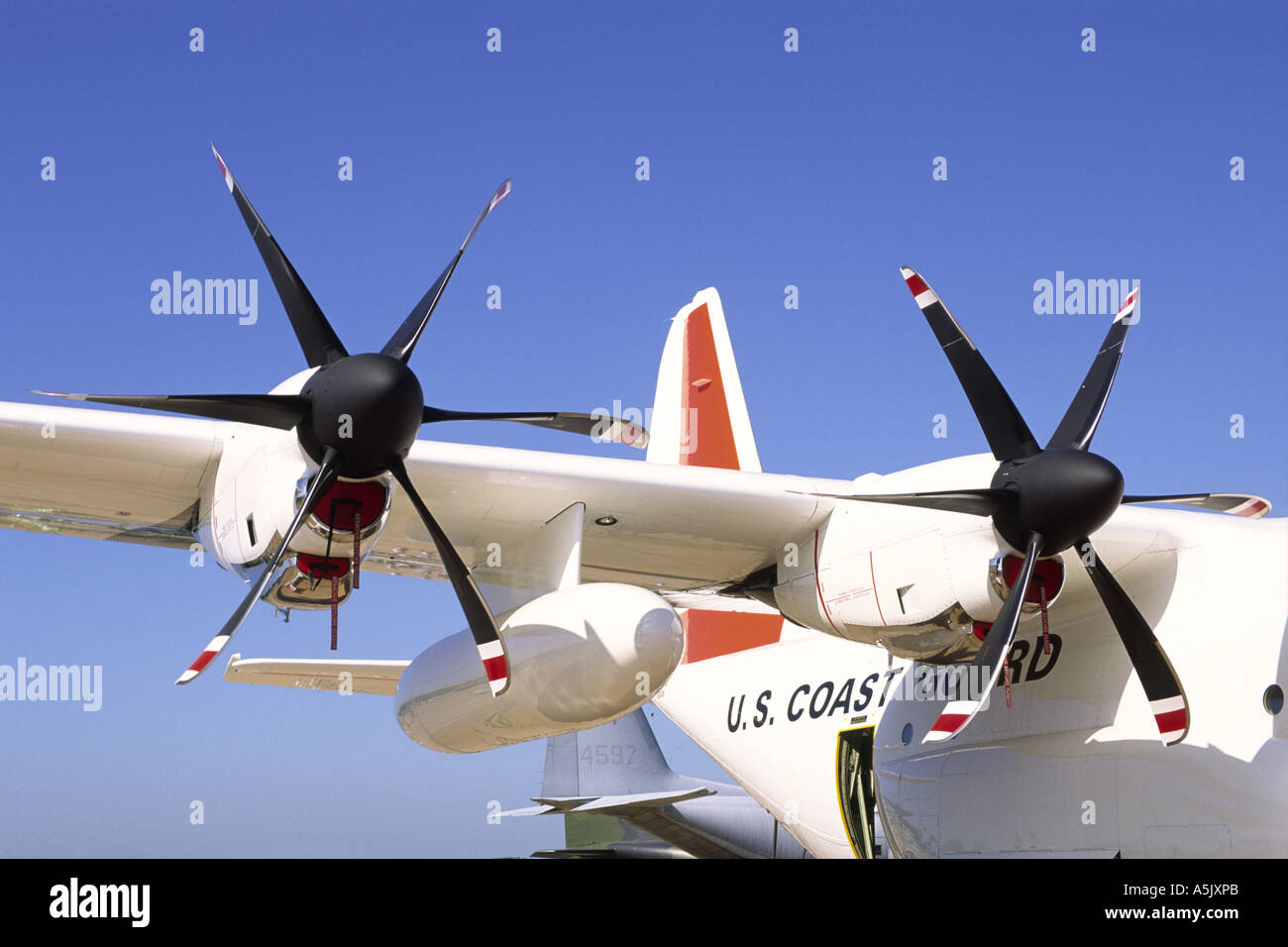 Lockheed HC-130J Hercules composito Dowty pale di elica Foto Stock