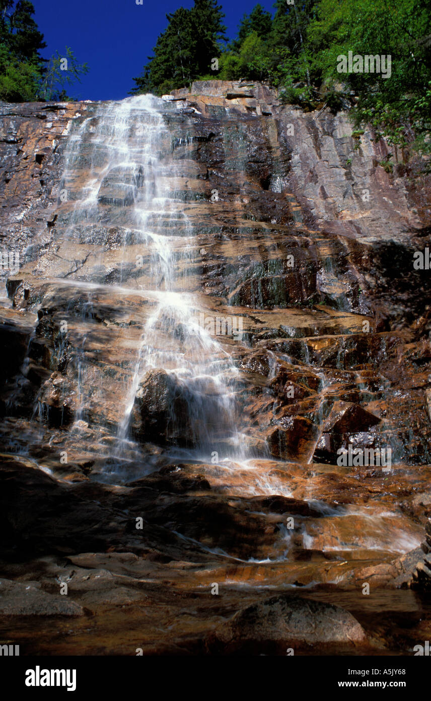 Montagna bianca NF cascate più alte in NH Crawford tacca Arethusa cade NH Foto Stock