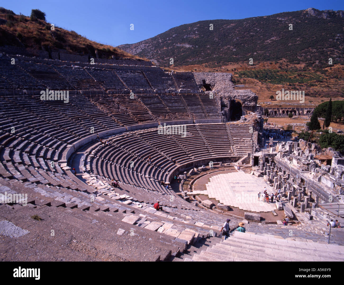 Il grande teatro di Efeso in Turchia. Foto Stock