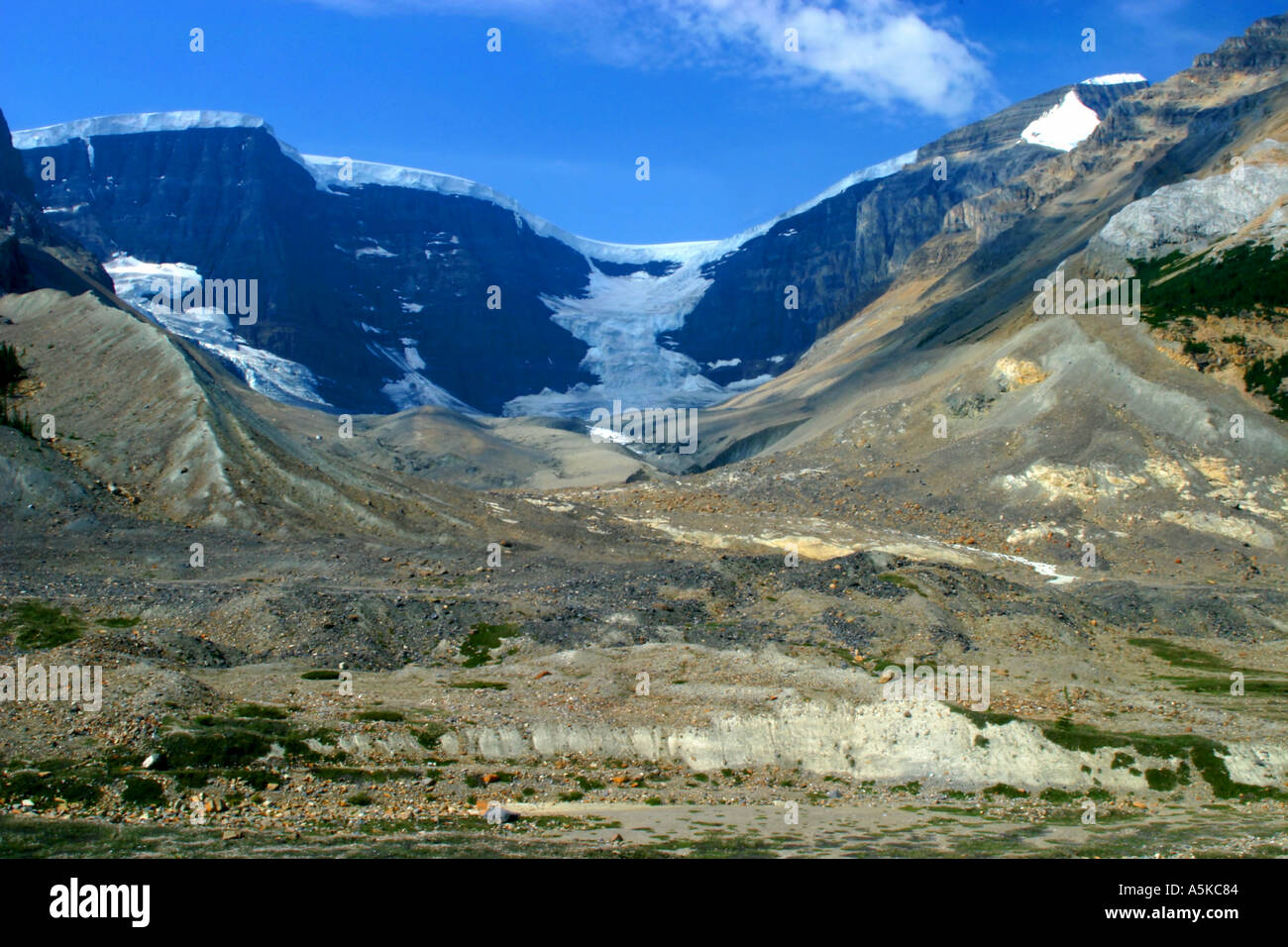 Columbia orizzontale Campi di Ghiaccio del Parco Nazionale di Jasper in Canada Foto Stock
